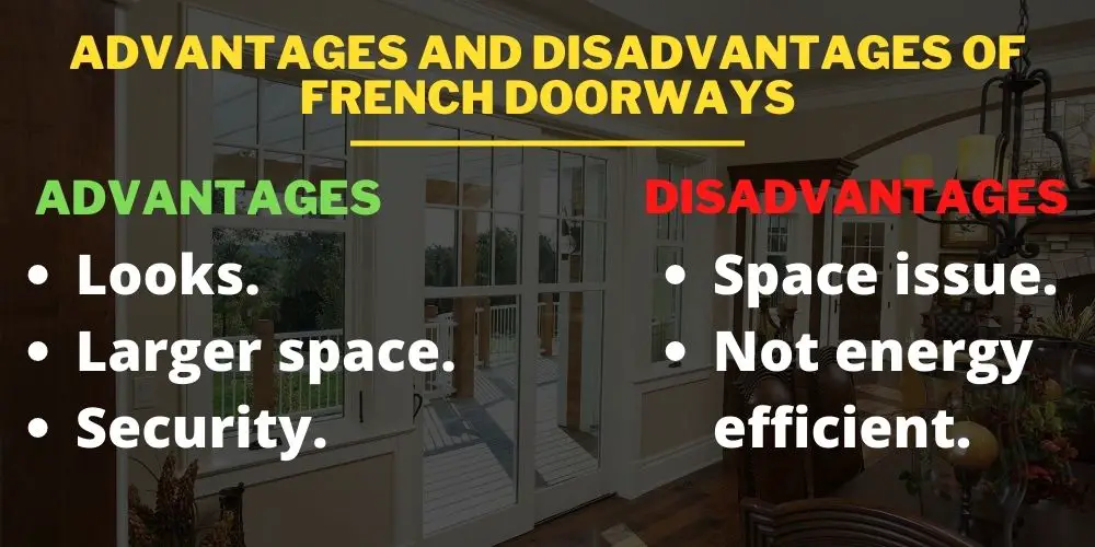 Advantages and disadvantages of French doorways