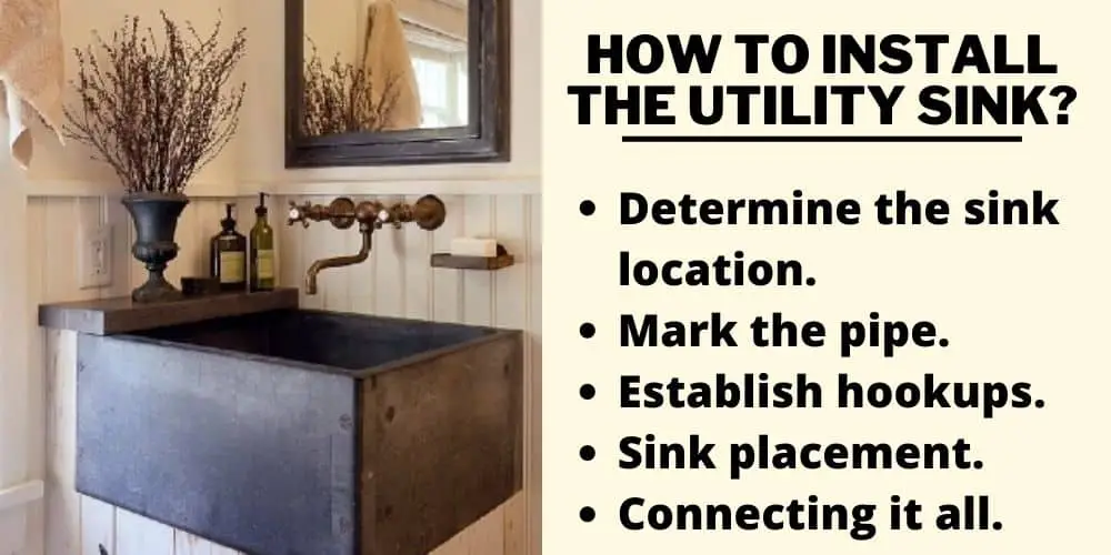 install utility sink in kitchen