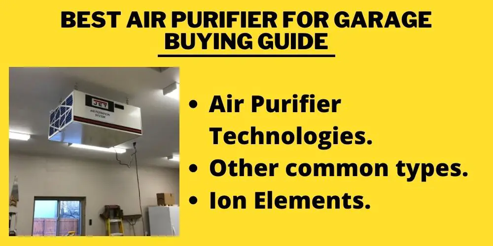 Best Air Purifier for Garage Buying Guide