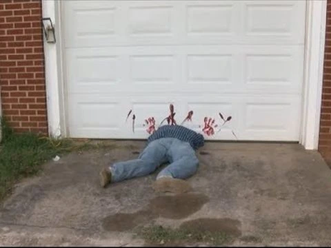 Crime Scene Halloween decoration Idea